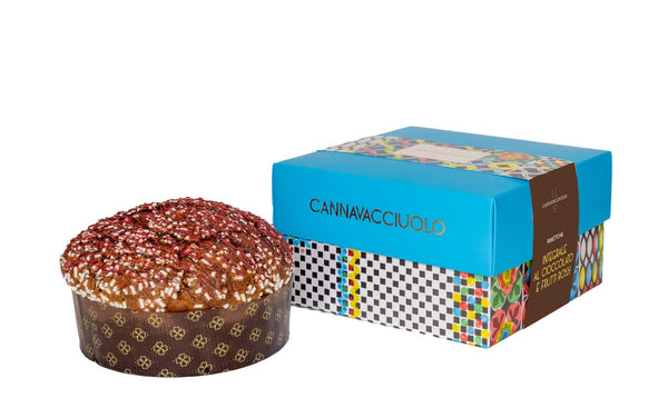 Laboratorio Cannavacciuolo | Panettone Integrale al Cioccolato e Frutti Rossi 750 g