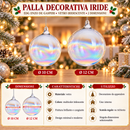 EDG Enzo De Gasperi | Palla decorativa in vetro in stile iride Natale - 2 Dimensioni