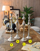 Candelabro portacandela in metallo Orchidea Milano