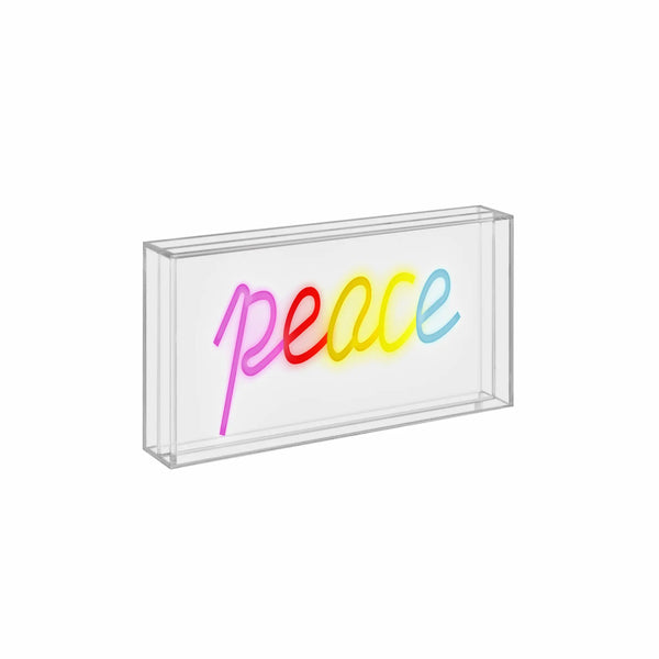 insegna luminosa peace