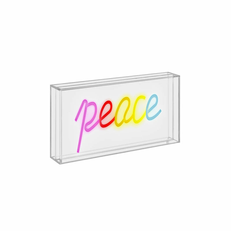 insegna luminosa peace