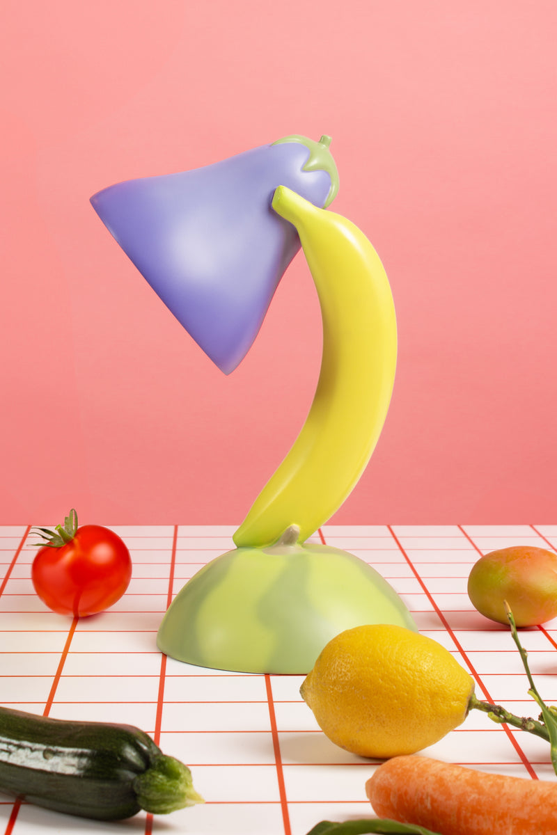 Seletti lampada da Tavolo Vitamin in resina Aubergine - Melanzana