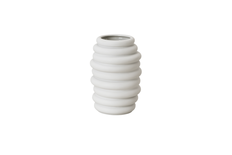 Rosenthal | Vaso Hop H 14 cm. in porcellana smaltato bianco opaco