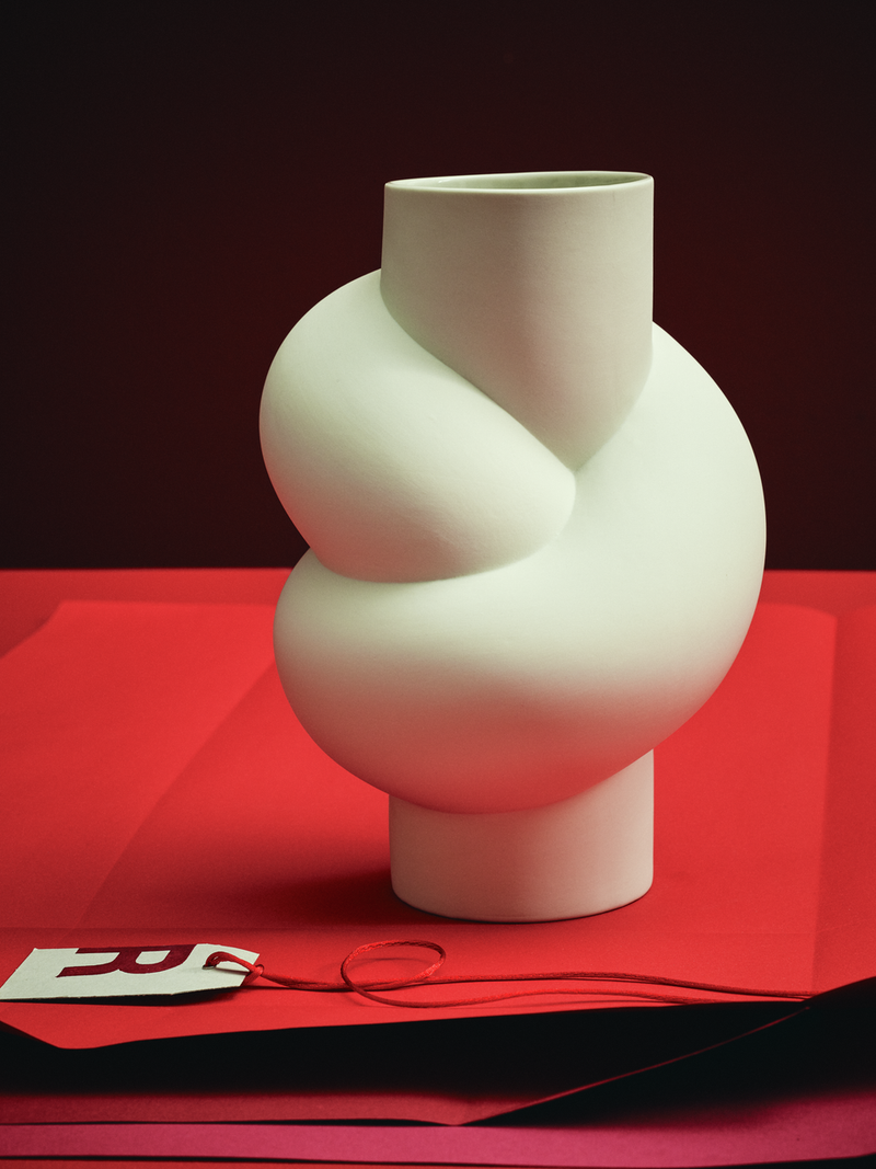 Rosenthal | Vaso Node in porcellana smaltato bianco opaco
