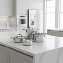 🆕 Sambonet | Batteria di Pentole Home Chef Inox 7 pz – Collezione 5-Ply