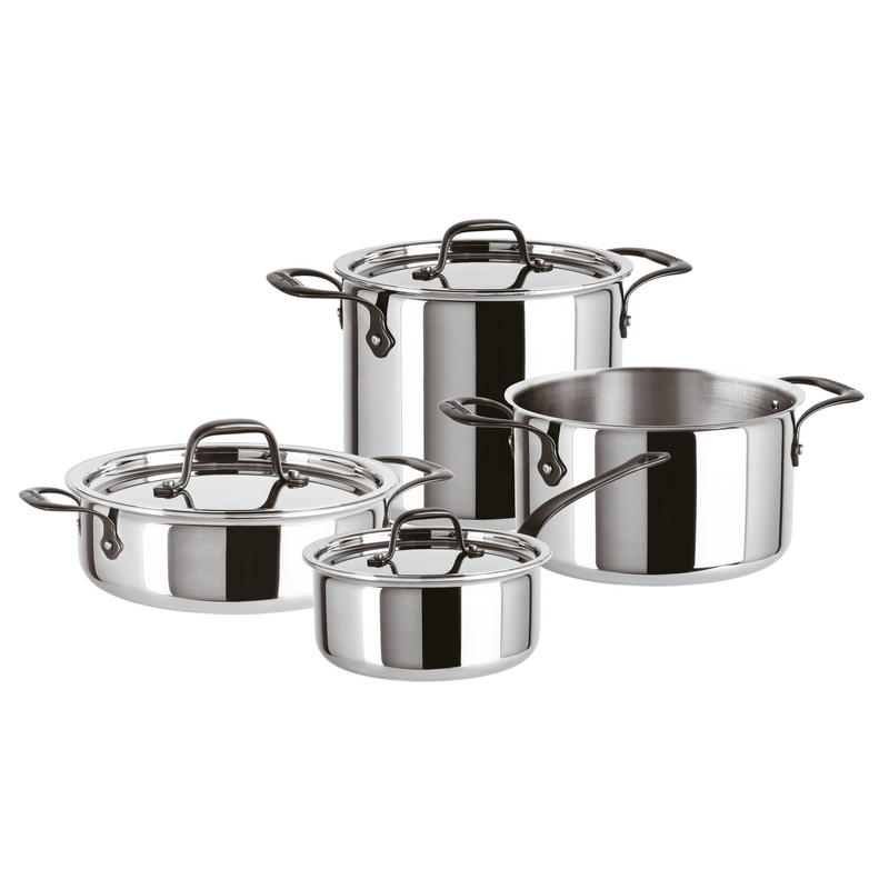 🆕 Sambonet | Batteria di Pentole Home Chef Inox 7 pz – Collezione 5-Ply