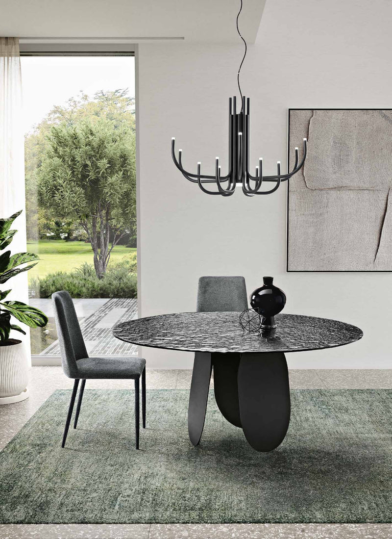 Capodarte | Tavolo Maya fisso tondo  Disponibile Ø 120 cm e Ø 140 cm