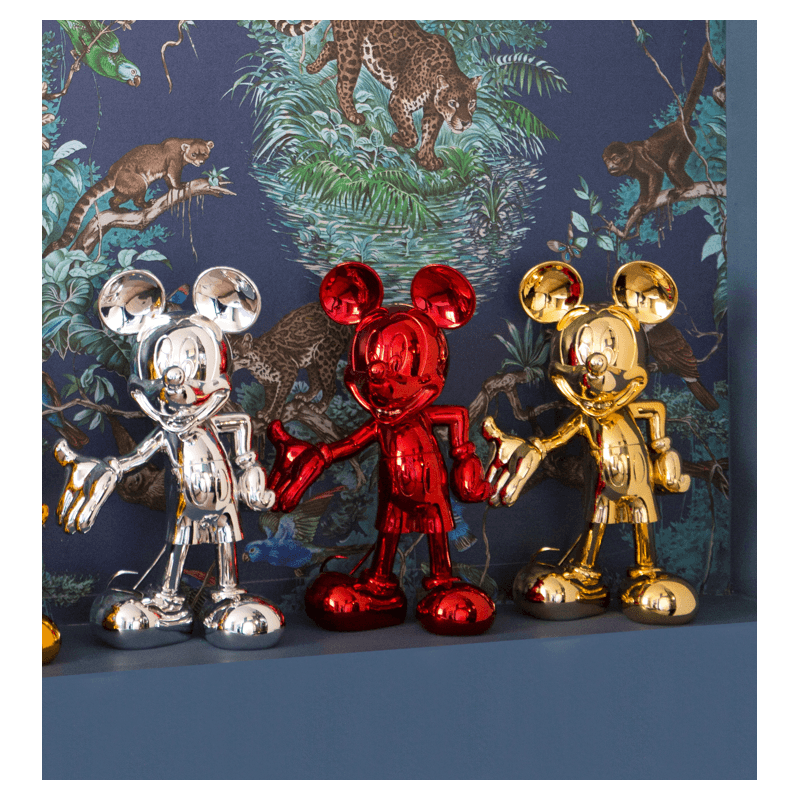 Scultura Pop Mickey Welcome Oro Lucido H 30 cm. Leblon Delienne
