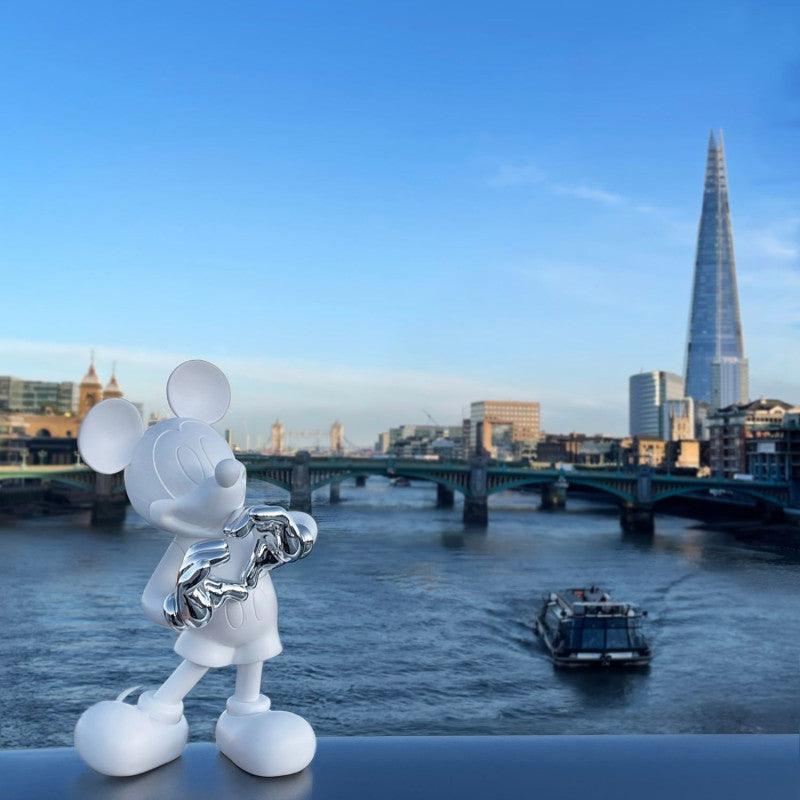 Scultura Pop Mickey With Love By Kelly Hoppen H 30 cm. Leblon Delienne