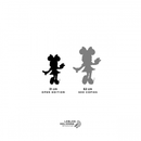 Scultura Pop Minnie Welcome cromata H 31 cm. Leblon Delienne