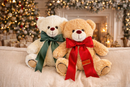 Madame Fioccò | Orso Teddy Natalizio con Fiocco Decorativo