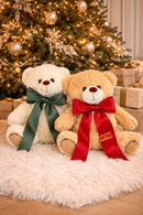 Madame Fioccò | Orso Teddy Natalizio con Fiocco Decorativo