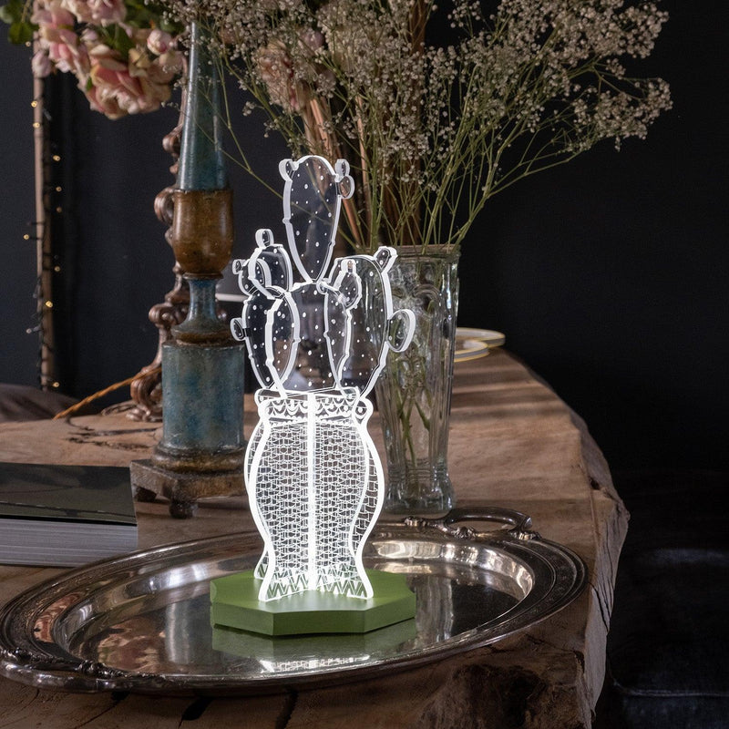 Lampada Vaso Luminoso da Tavolo  Ostuni Cactus Vesta