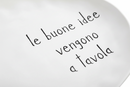 Simple Day | Piatto Ovale “Le buone idee vengono a tavola”