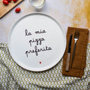Simple Day | Piatto Pizza “La Mia Pizza Preferita” Ø 31,5 cm in Grès