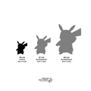 Scultura Pop Pikachu original H 30 cm. Lblon Delienne