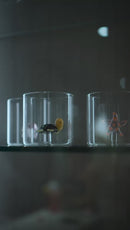 Bicchiere 250 ml. in vetro borosilicato con decoro Tema Floreale Monterey WD Lifestyle