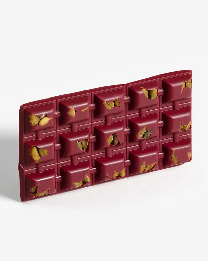 Laboratorio Cannavacciuolo | Tavoletta di cioccolata al lampone e pistacchi - 100 g.