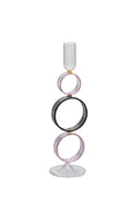 Galbiati Milano Portacandela Rings con anelli in vetro borosilicato colorati