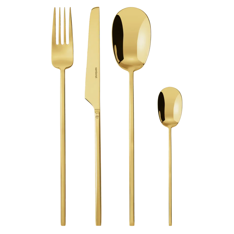 Sambonet Servizio 24pz Posate Monoblocco 100 Inox