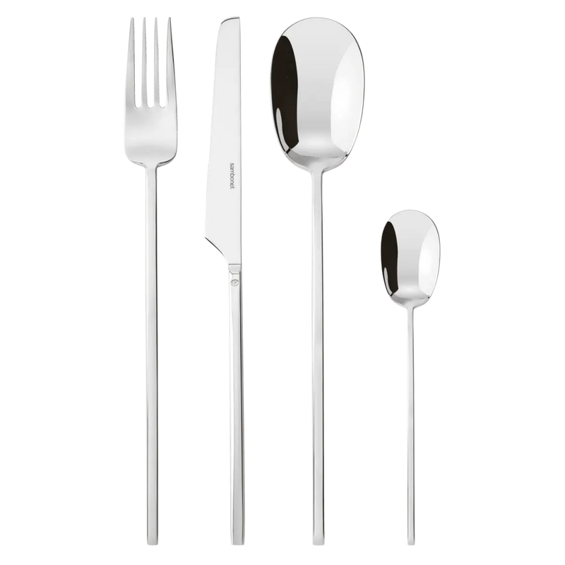 Servizio Posate Venezia 6 Posti Tavola 24 Pezzi Monoblocco Inox 18/10 Di Alta Qualità Finitura Texture Lucida Sambonet 5256581 Servizio Posate Venezia 6 Posti Tavola 24 Pezzi Monoblocco Inox 18/10 Di Alta Qualità Finitura Texture Lucida Sambonet 5256581