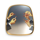 Specchio cornice dorata 54x59 cm. Rossetti SELETTI