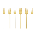 Set forchette per dolce 6 pezzi 100 gold Inox Sambonet