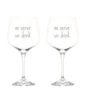 Simple Day | Set 2 Calici Cocktail “Mi serve un drink” 82 cl