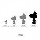 Scultura Pop Snoopy Corona Oro H 31 cm. Leblon Delienne