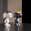 Scultura Pop Snoopy Sun Graf Nero H 27 cm Leblon Delienne