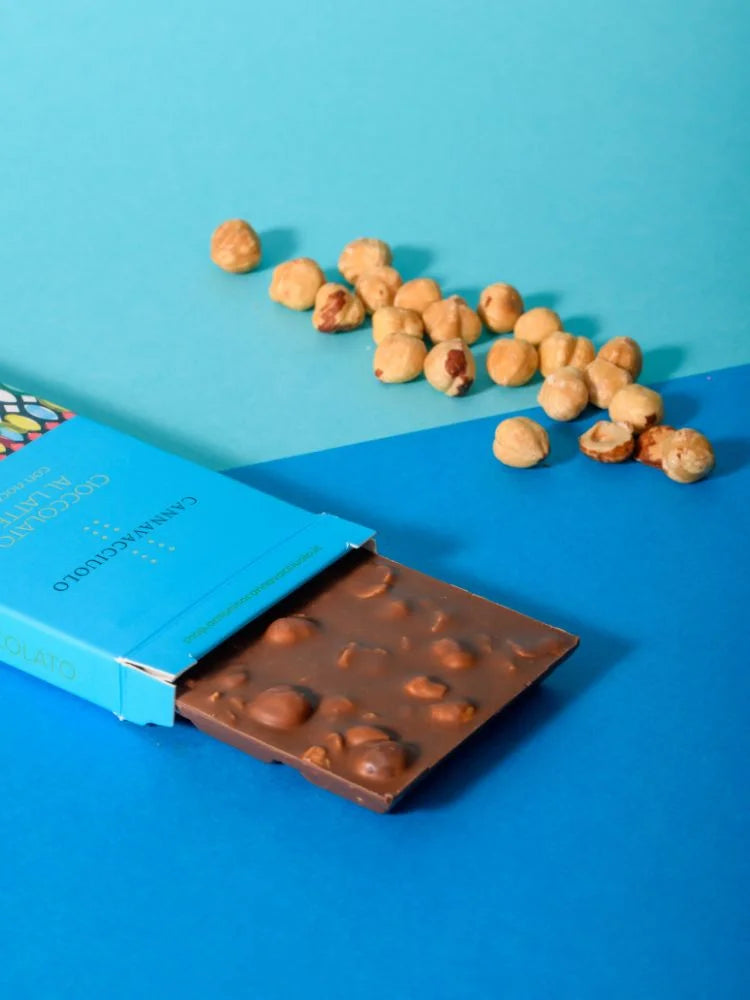 Laboratorio Cannavacciuolo | Tavoletta di cioccolata al latte e nocciole -100 g