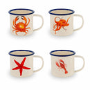 WD Lifestyle Set 4 Bicchierini Da Caffè In Latta Smaltata | 150ml