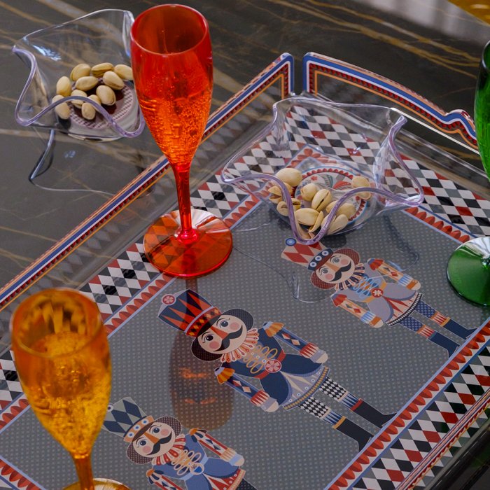 Vesta Christmas Collection 2025 | Vassoio Schiaccianoci in Cristallo Acrilico