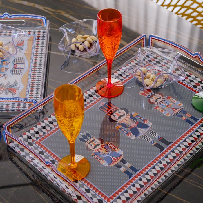 Vesta Christmas Collection 2025 | Vassoio Schiaccianoci in Cristallo Acrilico