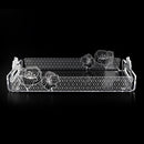 Vassoio con decoro trasparente Le Jardin Vesta