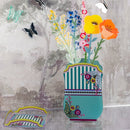 Vesta Vaso Bucarest Trasparente con Decoro