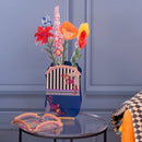 Vesta Vaso Bucarest Trasparente con Decoro