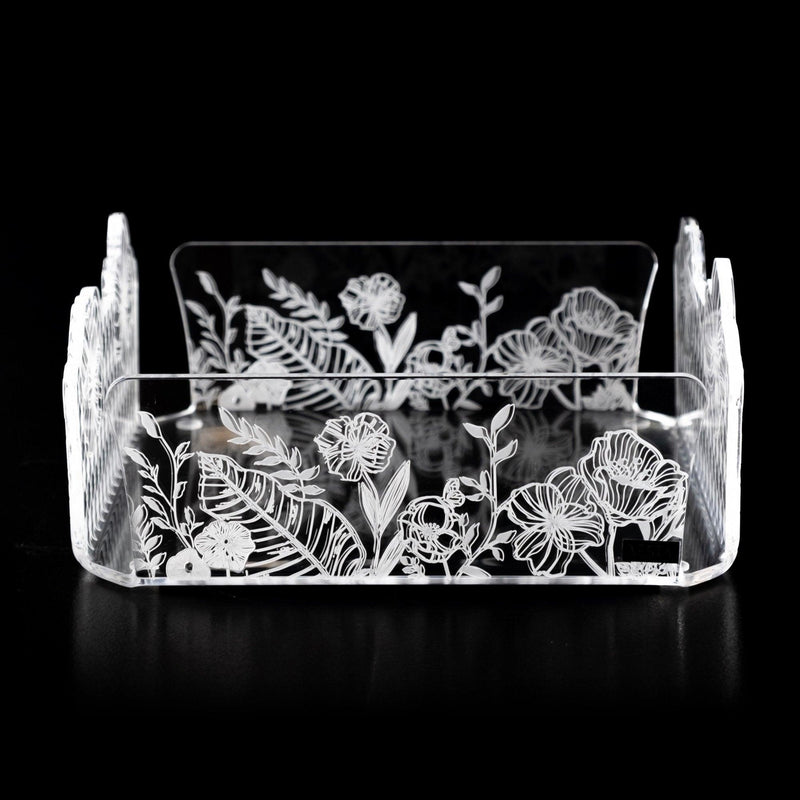 Vesta Home Portatovaglioli Medio trasparente con decoro  Le Jardin