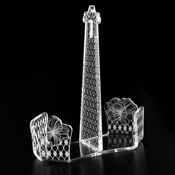 Vesta Home  Portabicchieri Doppio con decoro Trasparente Le Jardin