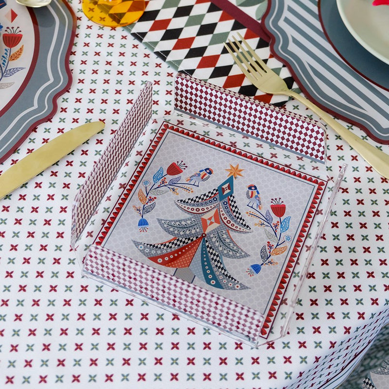 Vesta Christmas Collection 2025 | Porta Tovaglioli in Cristallo Acrilico