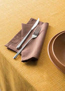 L'Oca Nera Tovaglia Da Tavola Senape  Antimacchia Idrorepellente close up