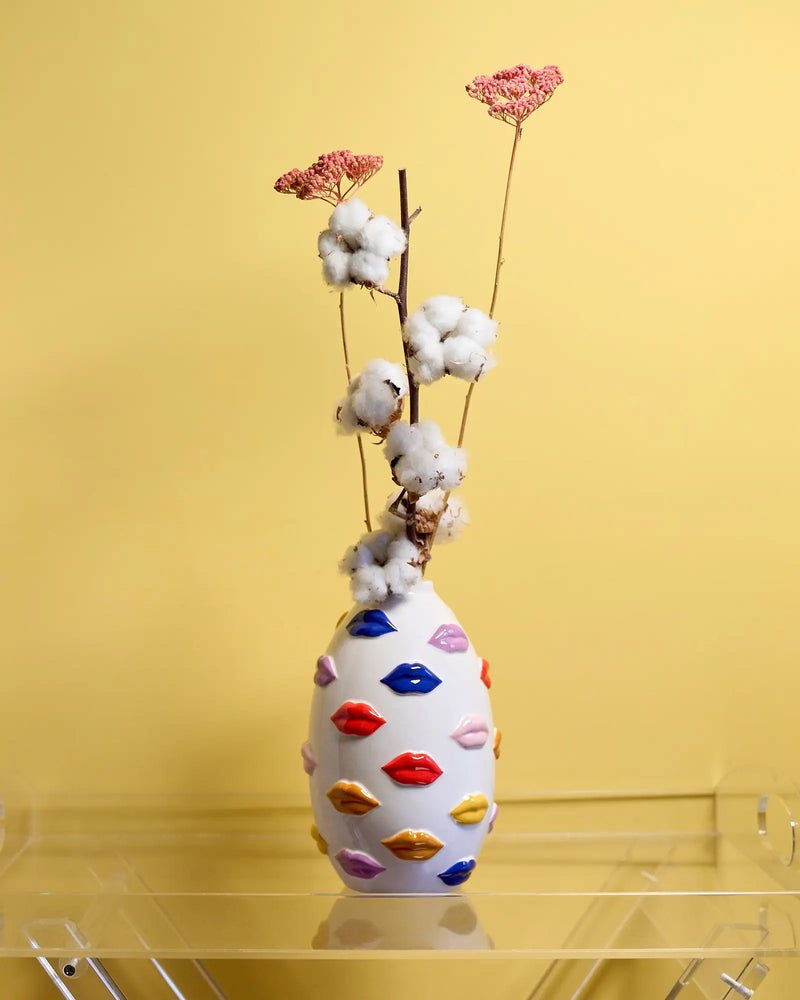 Blogo Design Vaso Mouth In Dolomite | Vaso Di Design POP