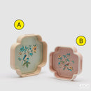 EDG Enzo De Gasperi Vassoio Decorativo Decoflor Quadrato | Vassoio In Legno Con Decoro