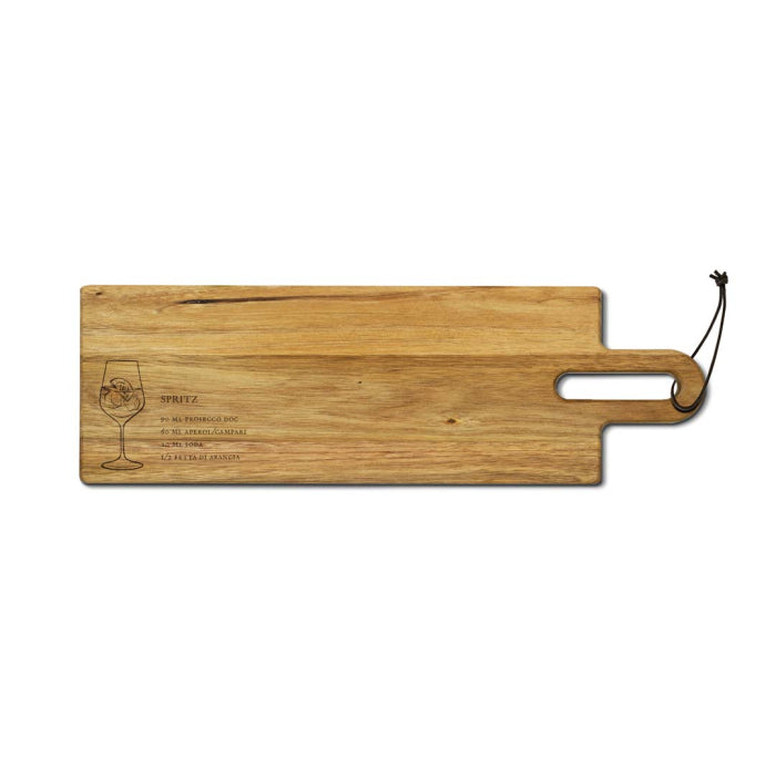 WD Lifestyle Tagliere in legno di Acacia FSC® con ricetta cocktail incisa