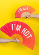 Fisura | Ventaglio a Mano Grande XXL con Messaggio 64x34 cm. ⛱️