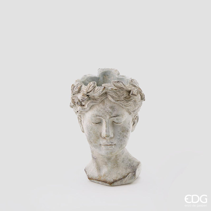 Vaso cemento Testa H.22  By EDG Enzo De Gasperi