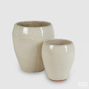 Vaso Bombato Glaze ceramica smaltata Waterproof By EDG Enzo De Gasperi