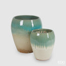 Vaso Bombato Glaze ceramica smaltata Waterproof By EDG Enzo De Gasperi