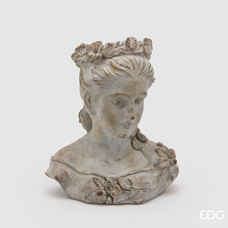 Vaso cemento Testa Donna H.29  By EDG Enzo De Gasperi