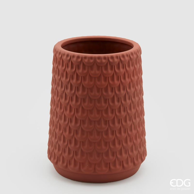 Vaso ceramica Waterproof Squame EDG Enzo De Gasperi